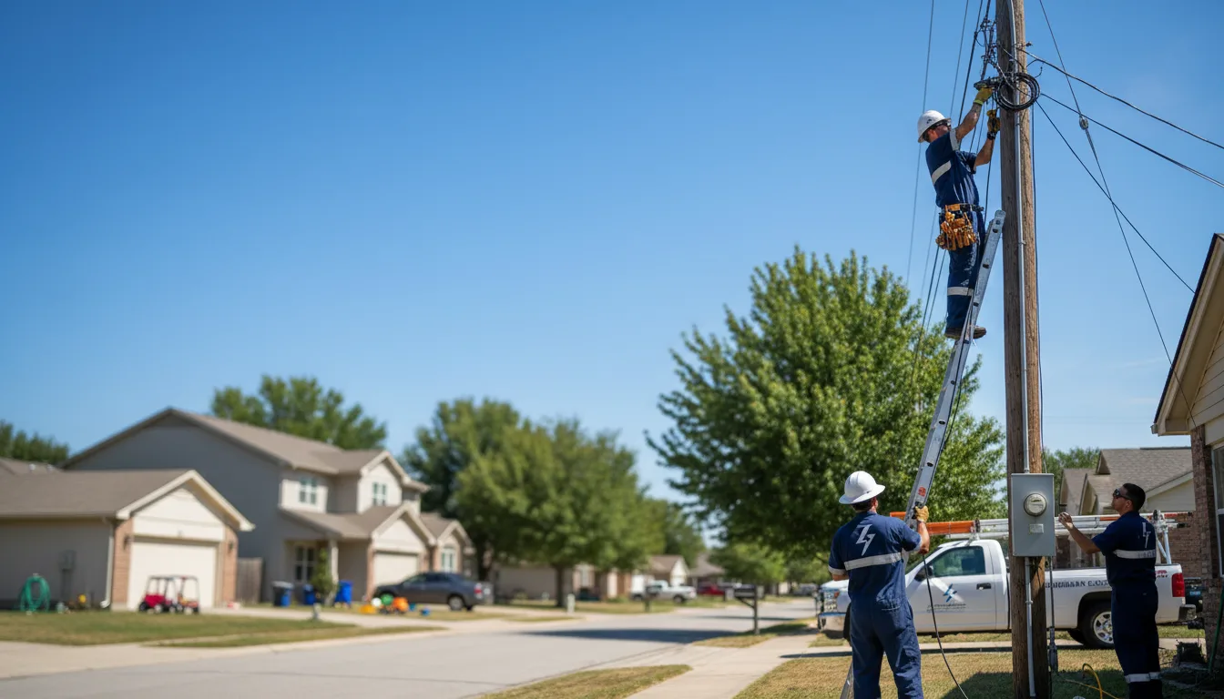Residential electrician providing installation services in Powderly, KY